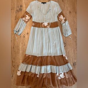 For Love & Lemons Eva Midi Dress NWOT size S